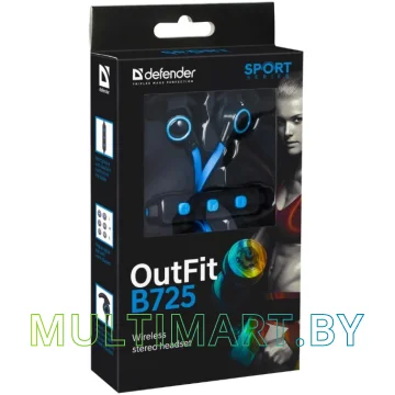 Наушники Defender OutFit B725 (черный/синий) картинка 2